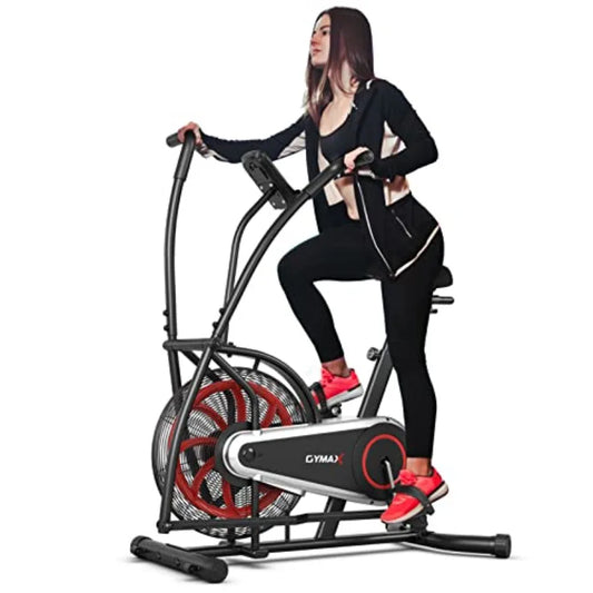 Upright Exercise Bike With Phone Holder For Home Gym Cardio