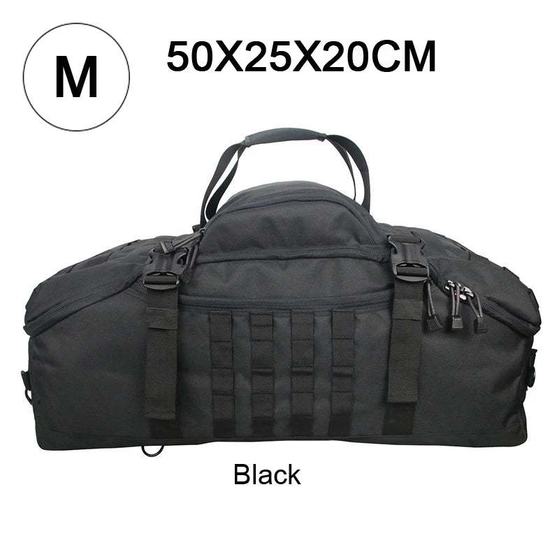 LQARMY 3 Way Duffle Bag With Backpack Crossbody Shoulder