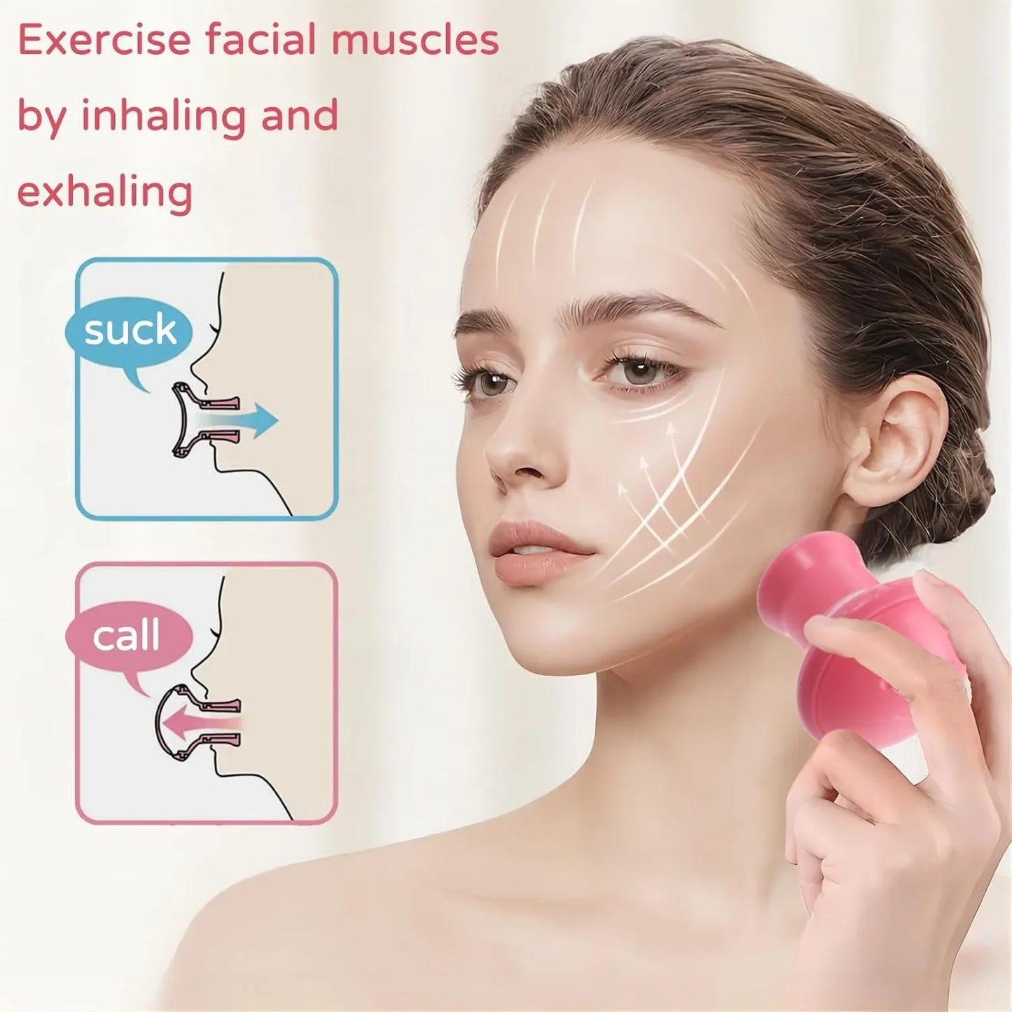 Face Exerciser Jawline Shaper Skin Tightening Double Chin Removal Tool