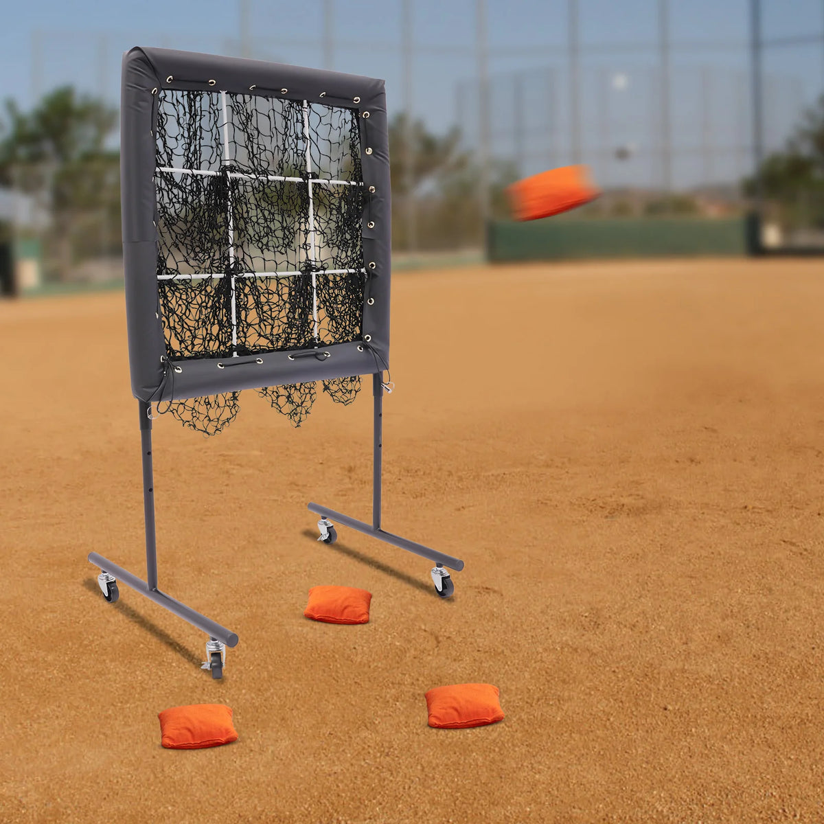 Adjustable Baseball Training Net for Hitting and Pitching Practice