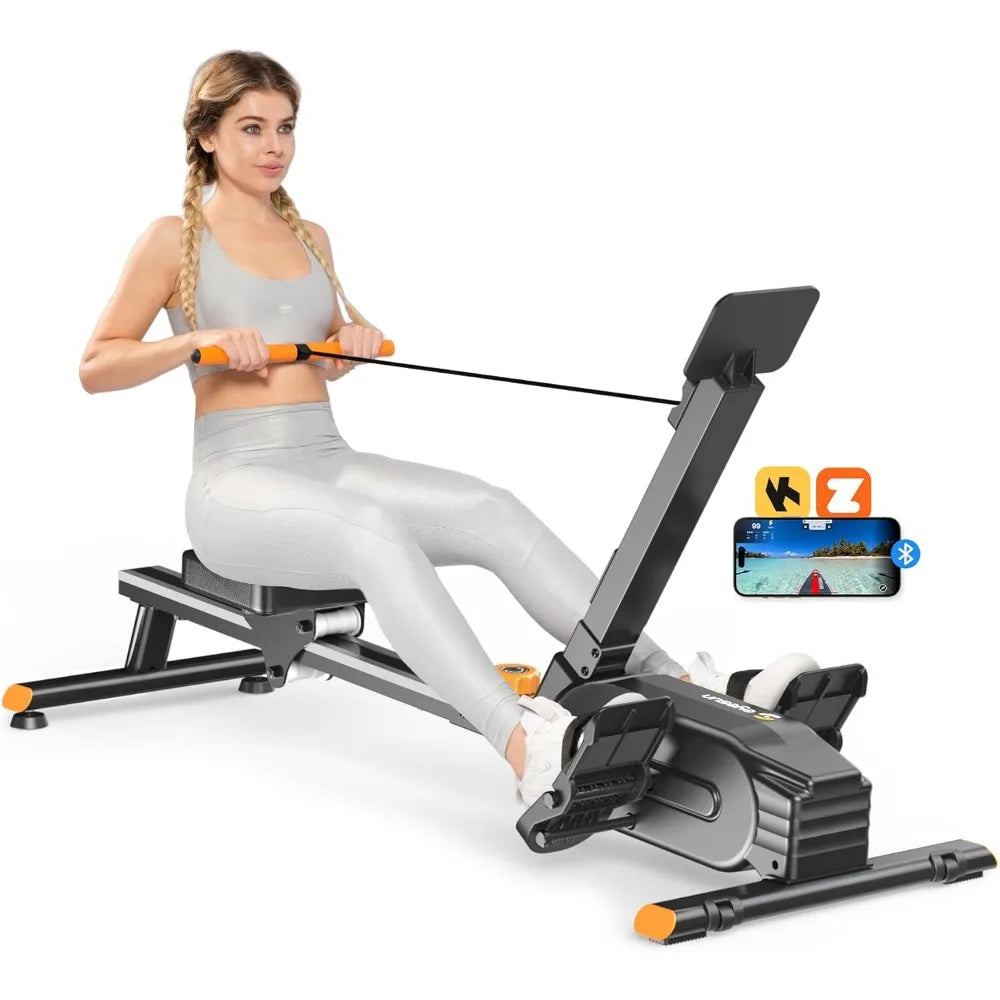 YTYIN Foldable Magnetic Rowing Machine 350 Lb Weight Capacity