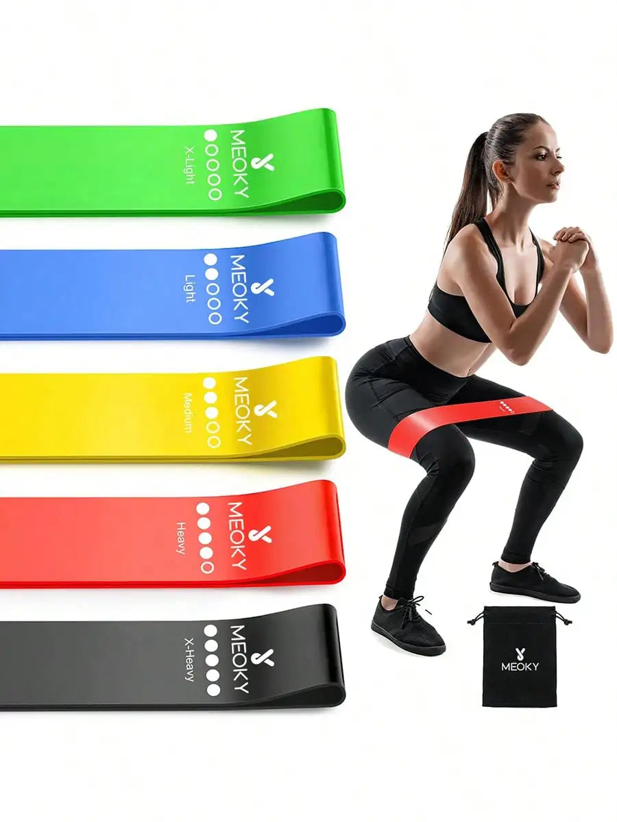 Meoky Resistance Bands Set For Yoga Pilates And Fitness Training