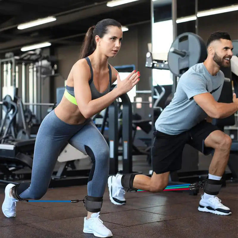 Elastic Ankle Resistance Bands Set For Leg And Glute Training