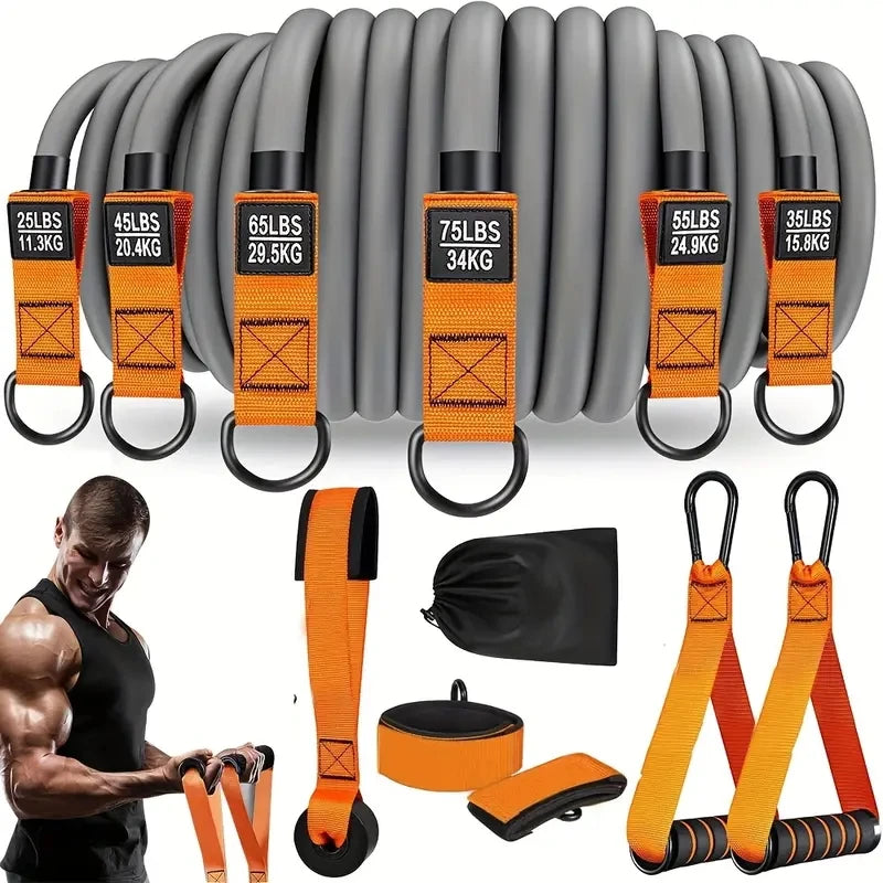 Premium Resistance Strap With Handle For Strength Training