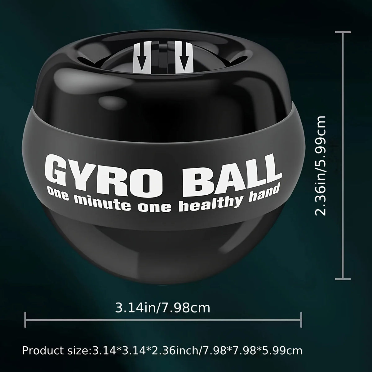 Self-Starting Wrist Gyro Ball Strength Trainer For Hand And Forearm