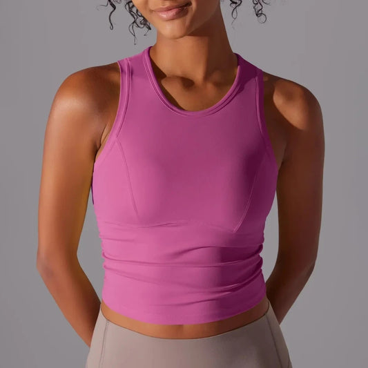 MIML Womens Nylon DoubleSided Sports Vest For Running And Yoga