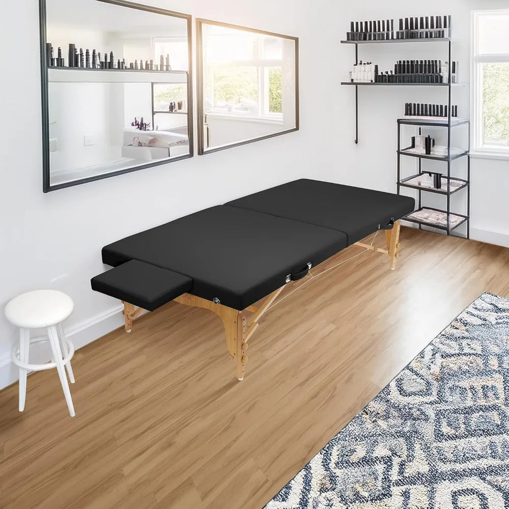 Portable Wood Frame Physical Therapy Massage Table Platform