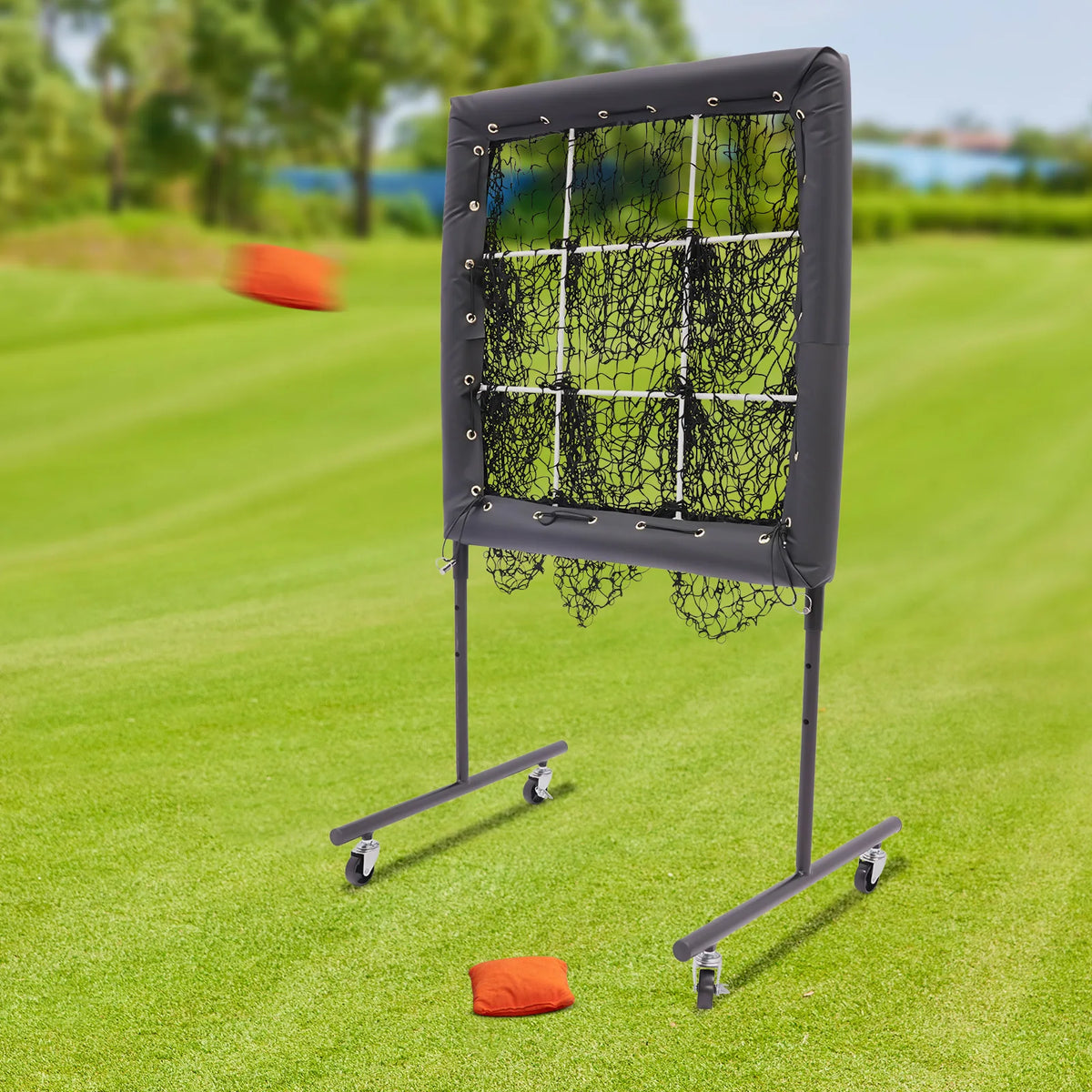 Adjustable Baseball Training Net for Hitting and Pitching Practice