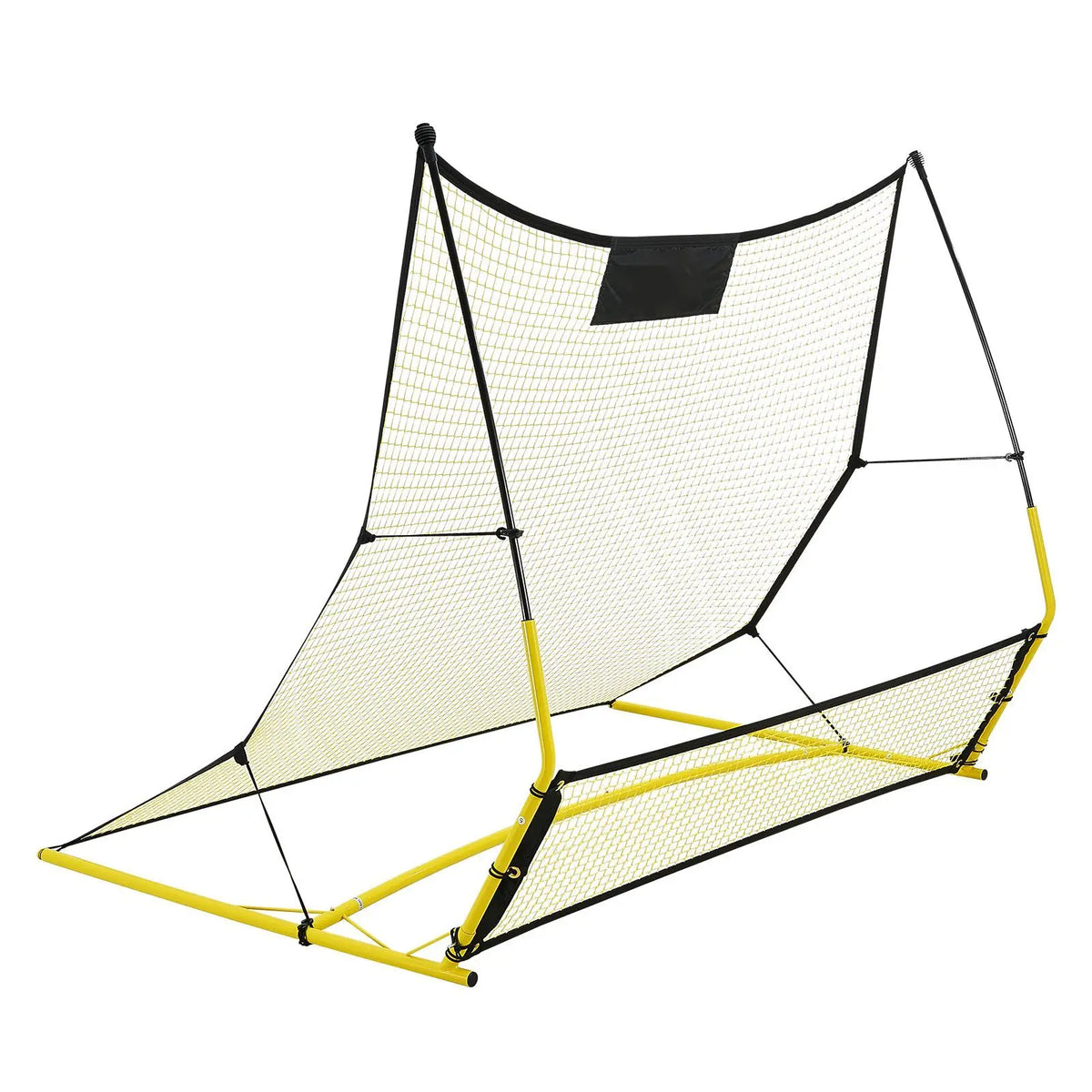 Soccer Trainer, 2-IN-1 Portable Soccer Rebounder Net, 71"X40" Iron Soccer Practice Equipment, Sports Football Rebounder Wall