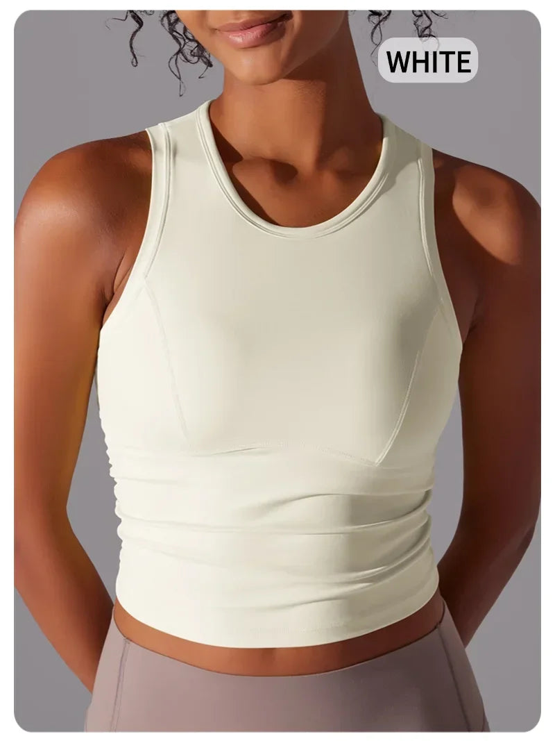 MIML Womens Nylon DoubleSided Sports Vest For Running And Yoga