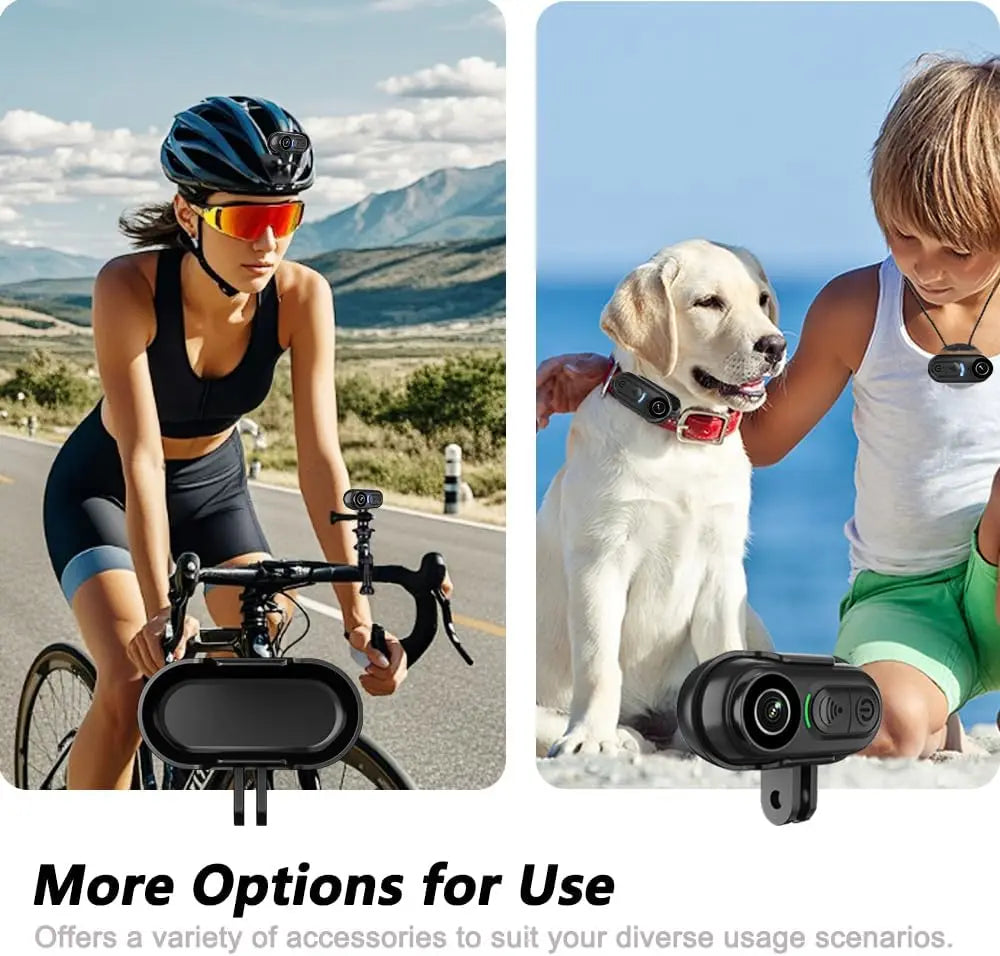 4K Wearable Action Camera 128GB With Hands Free POV Recording