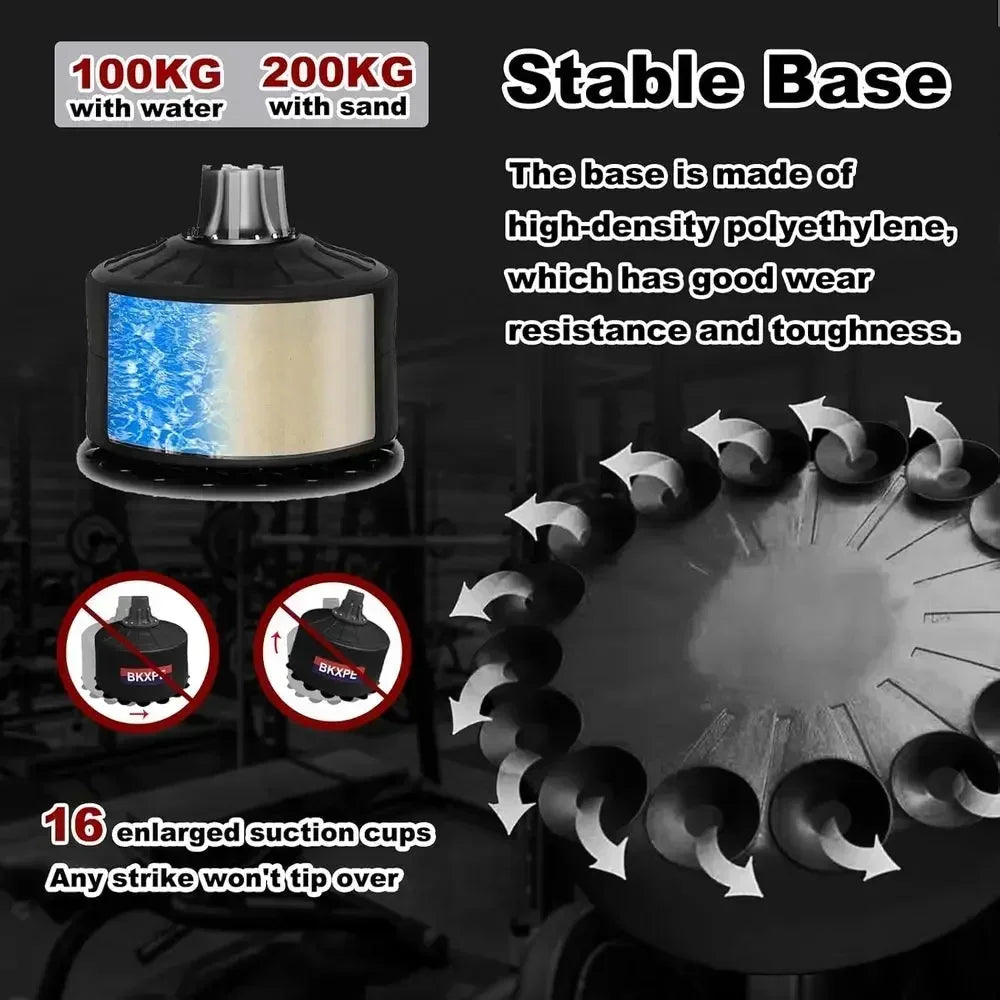 Free Standing Leather Punching Bag For Boxing And MMA Training