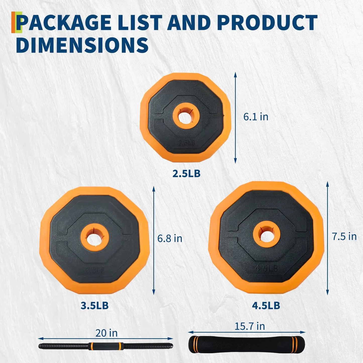 Adjustable Dumbbells 44 Lbs 4 In 1 Home Gym System