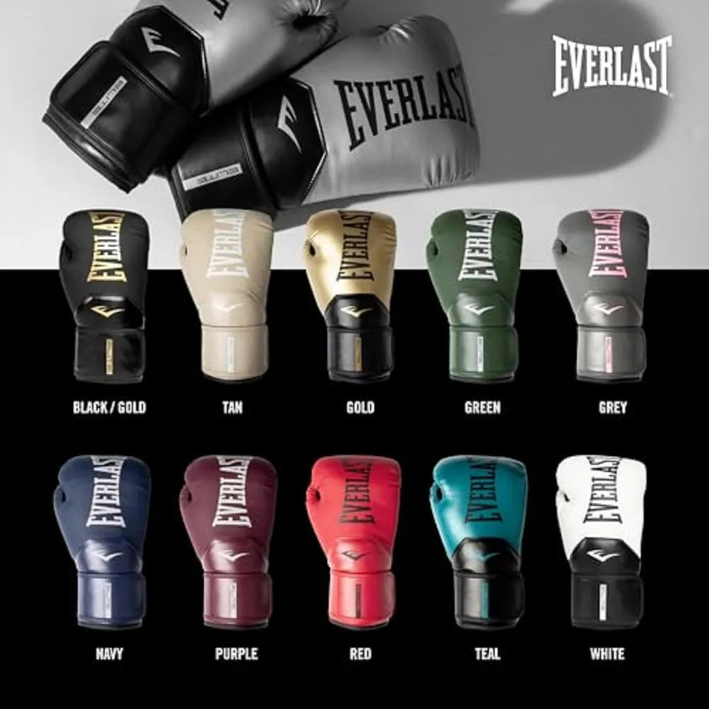 YTYIN Everlast Elite 2 Boxing Gloves PU Leather Training Gear