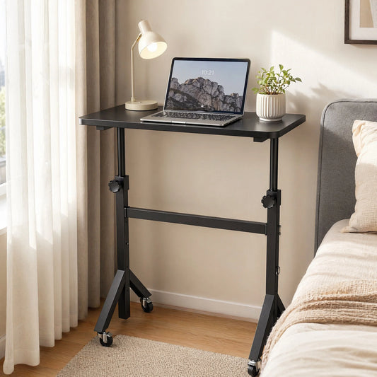 K Kyspho Adjustable Mobile Standing Desk With Wheels