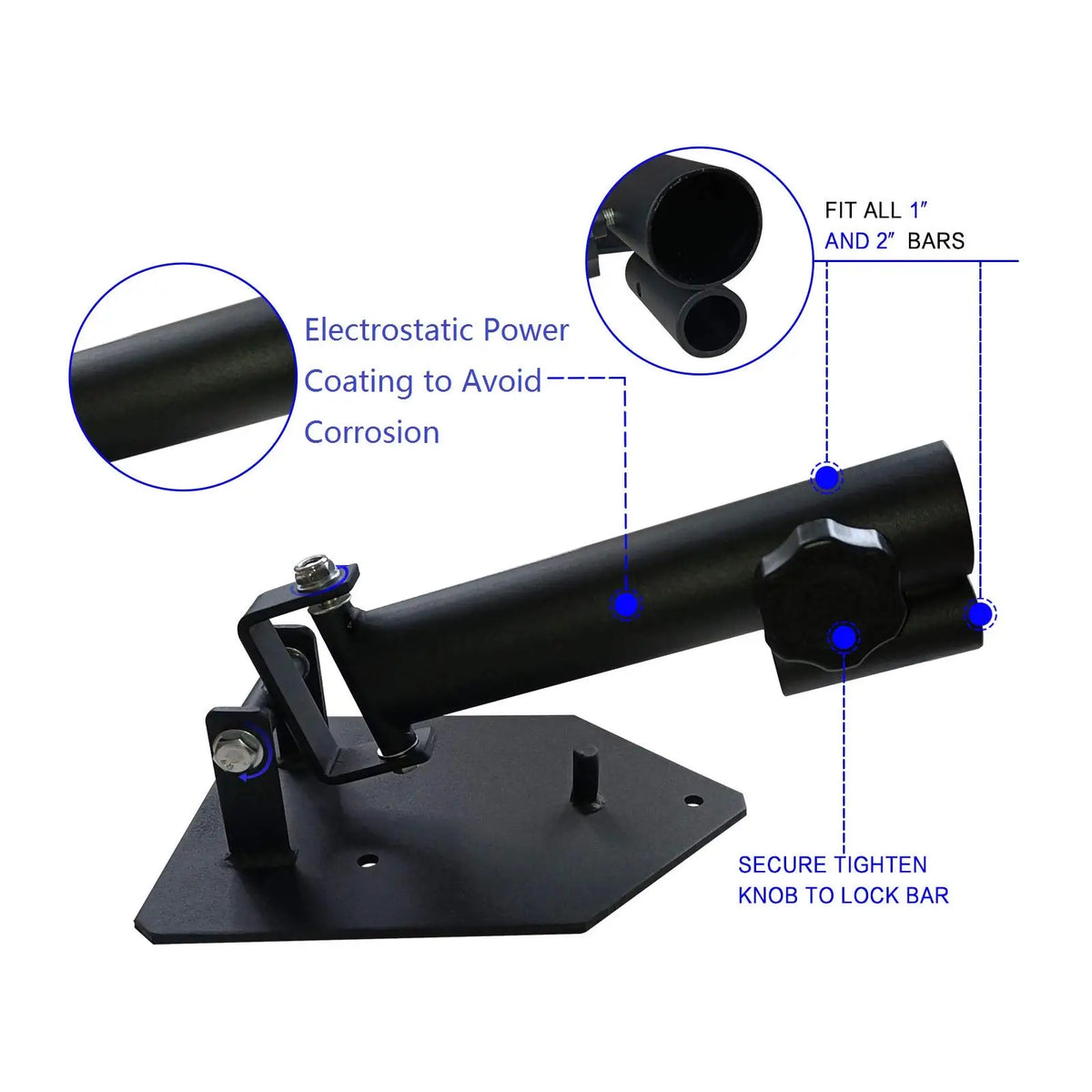 MARSAFIT Portable Landmine Base For Barbell Strength Training