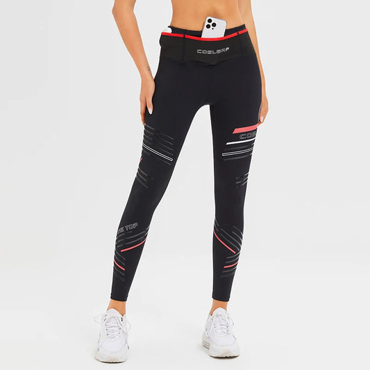 Vansydical Women's Compression Yoga Pants High Waist Leggings With Pockets