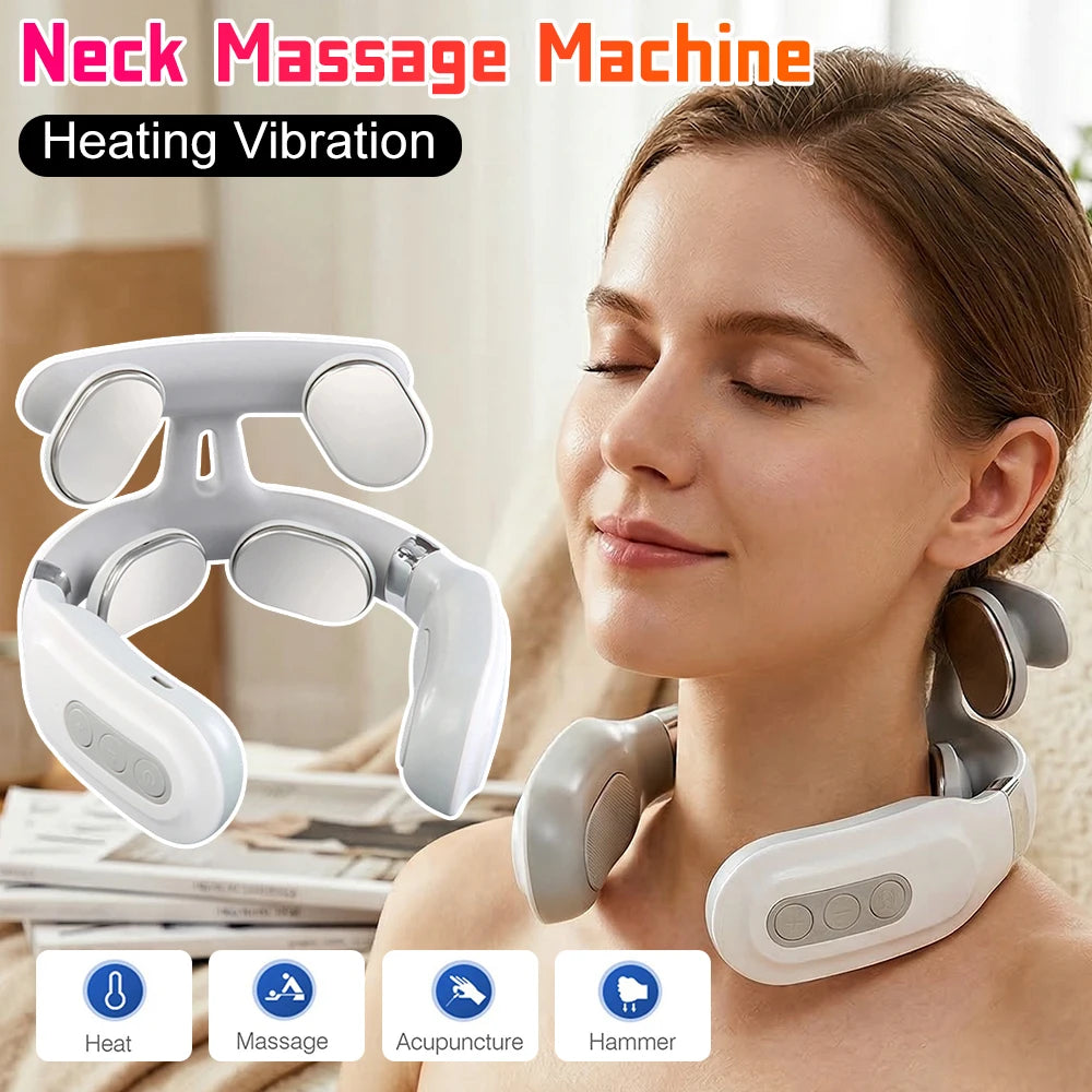 Portable Four Head Electric Back Massager For Muscle Relief