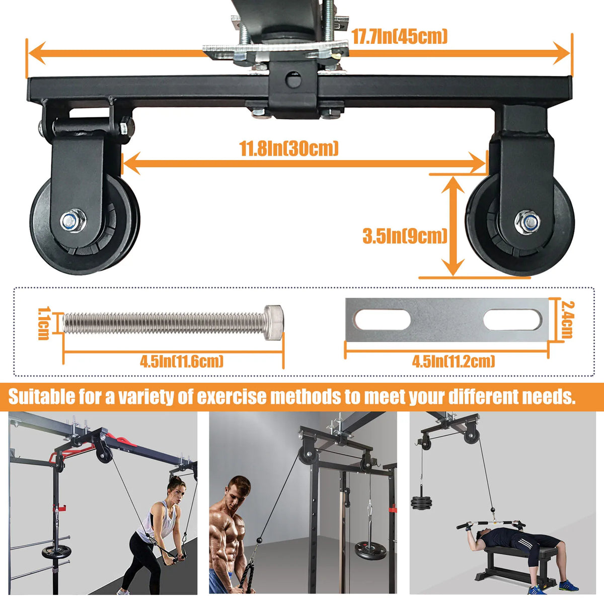 MARSAFIT Cable Pulley System For Home Gym Strength Training