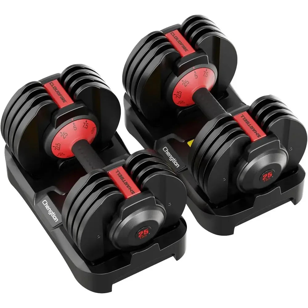 Adjustable Dumbbells With Quick Lock System For Home Workouts