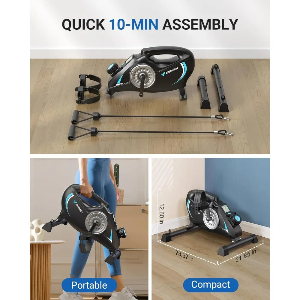 YTYIN Under Desk Bike Pedal Exerciser With Quiet Magnetic Resistance