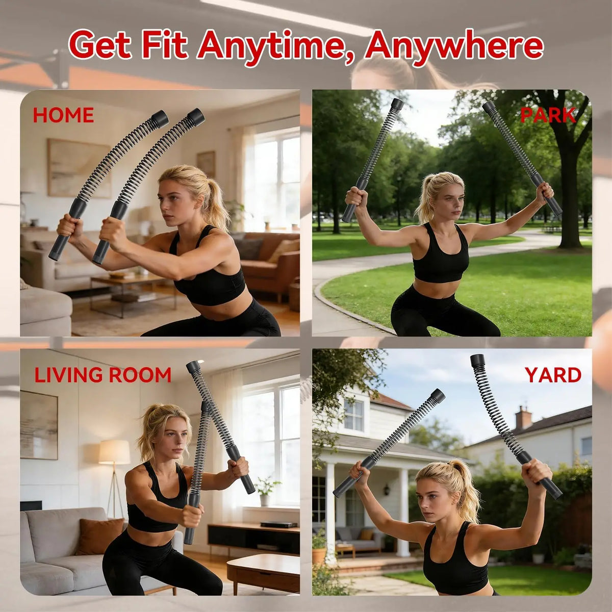 Portable Weighted Cordless Battle Ropes For Home Gym Fitness