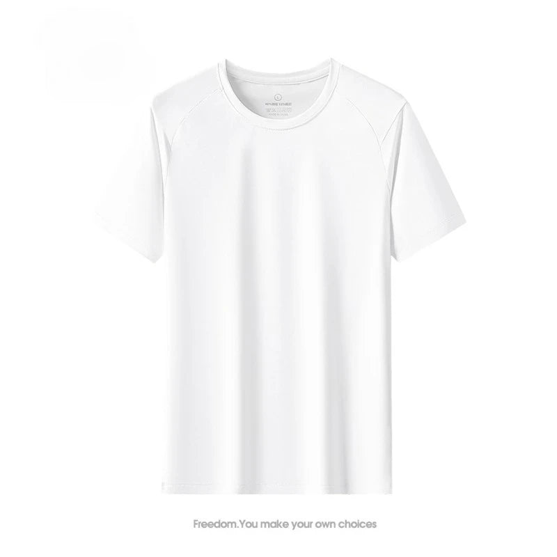 Unisex Quick Dry Ice Silk T Shirt Polyester Breathable Sports Top