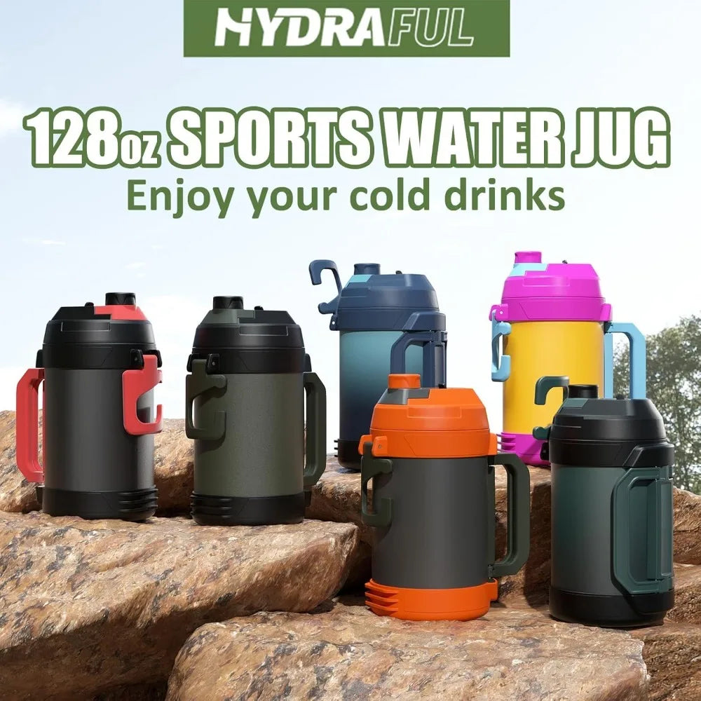 Triple Wall Vacuum Insulated Stainless Steel Water Bottle Keeps Cold 48 Hours