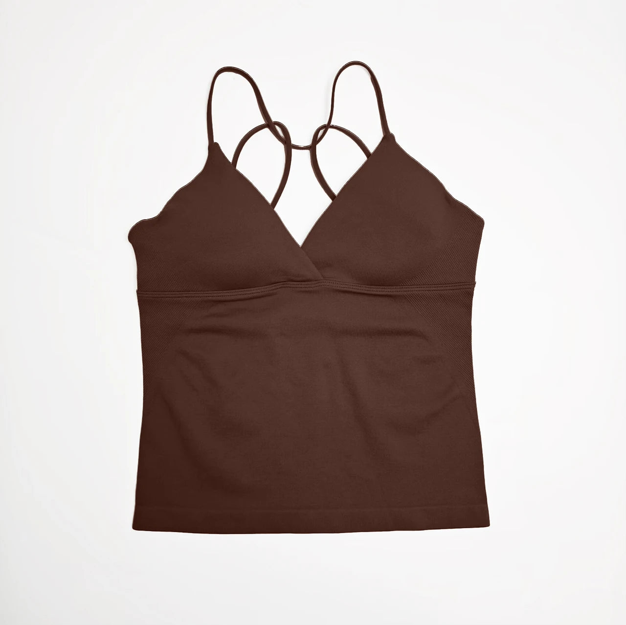 NCLAGEN Vision Twist Front Longline Top Women Seamless Yoga Tank