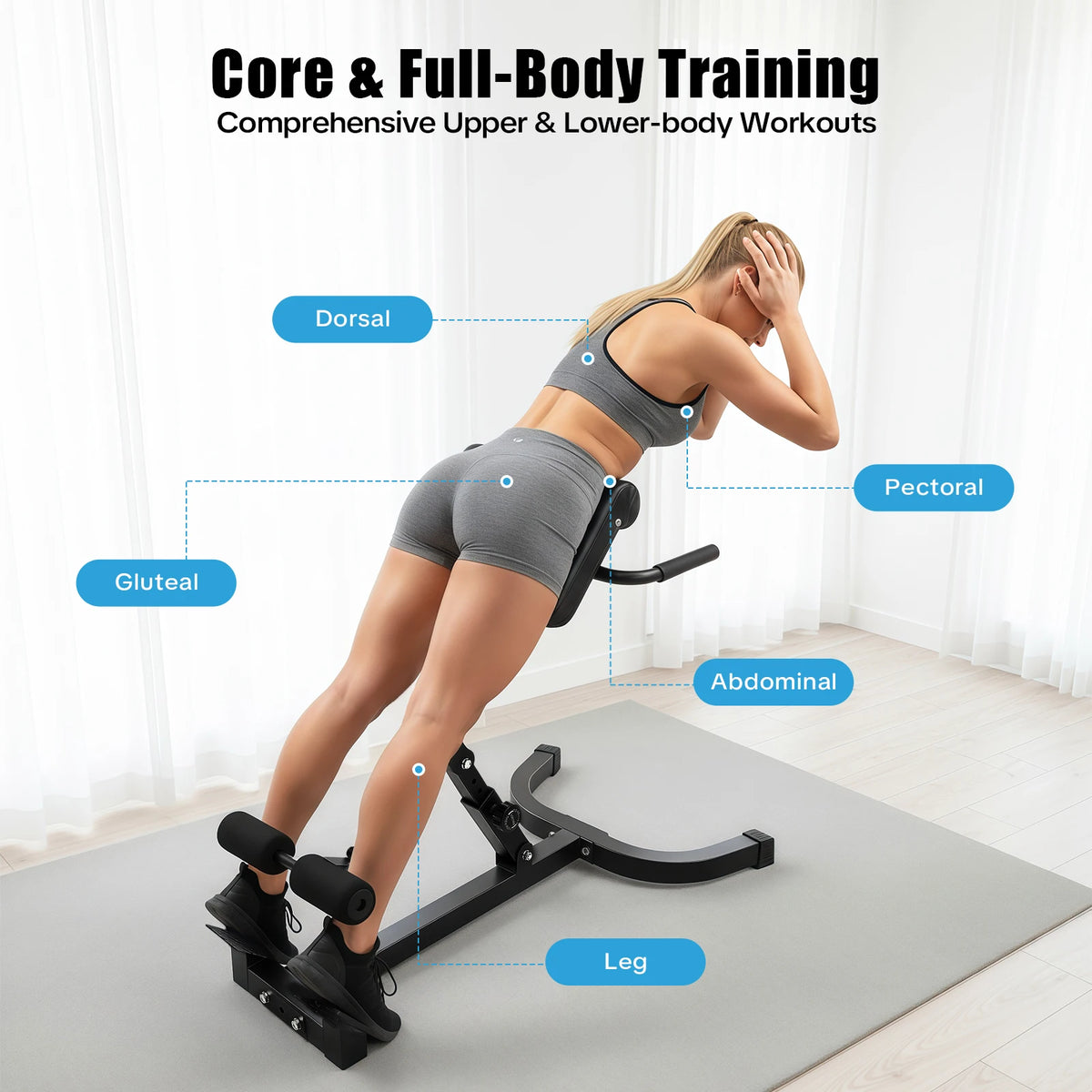 Adjustable Multi-Function Strength Training Bench For Home Gym