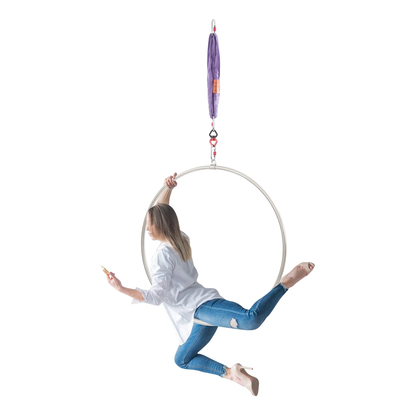 Aerial Hoop Kit For Gymnastics And Yoga Acrobatics Pro