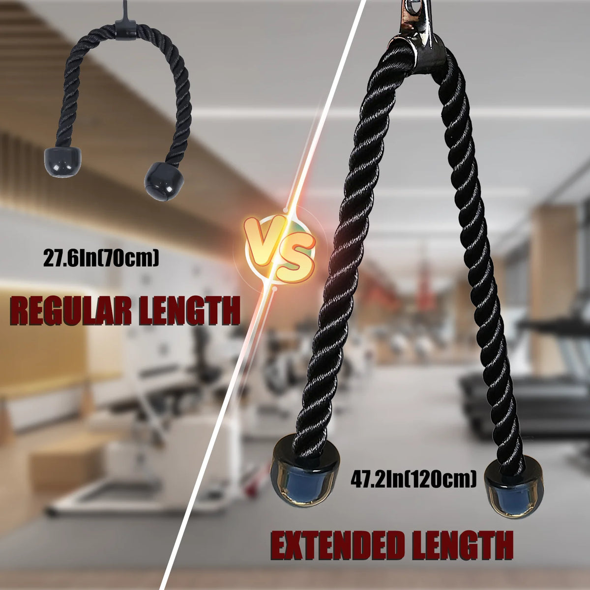 MARSAFIT Tricep Rope Cable Machine Attachment For Strength Training