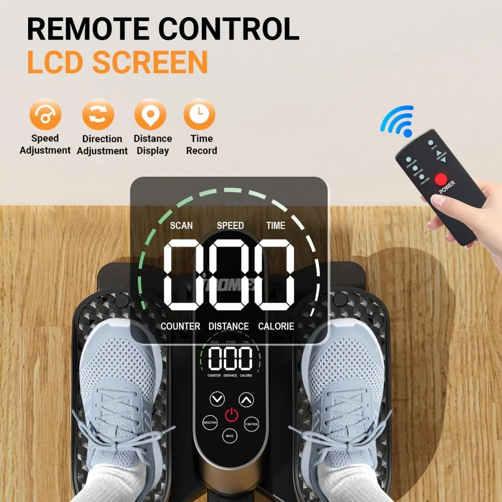 YTYIN Under Desk Elliptical Machine With Monitor And Remote