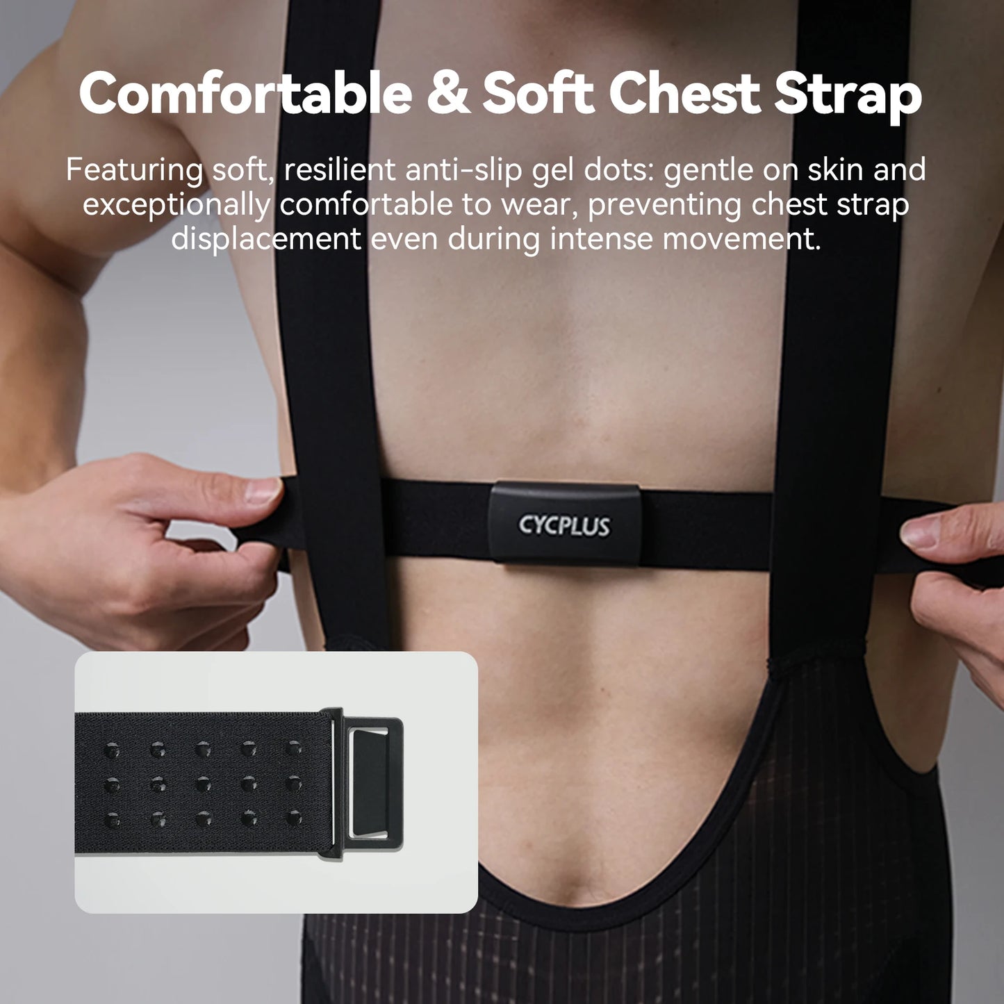 CYCPLUS H2 Heart Rate Monitor Chest Strap BLE ANT Waterproof