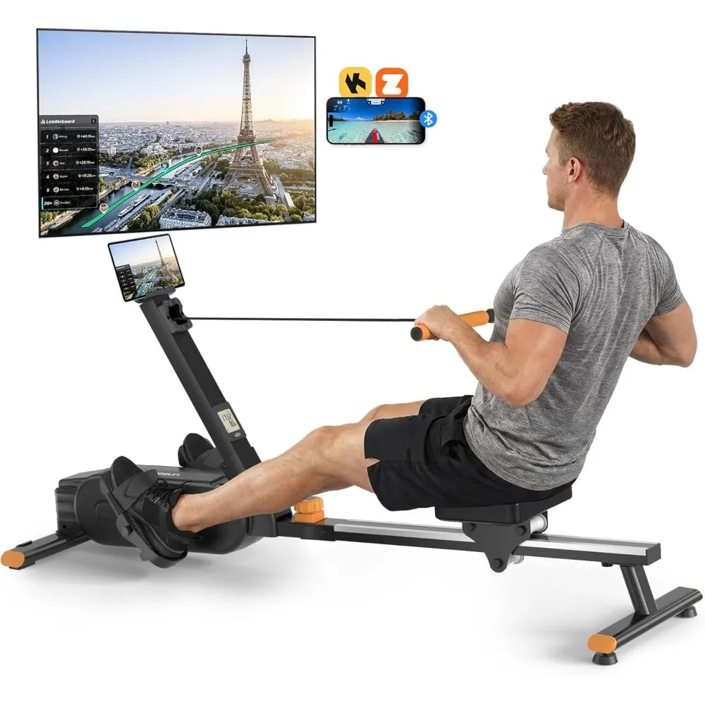 YTYIN Foldable Magnetic Rowing Machine 350 Lb Weight Capacity