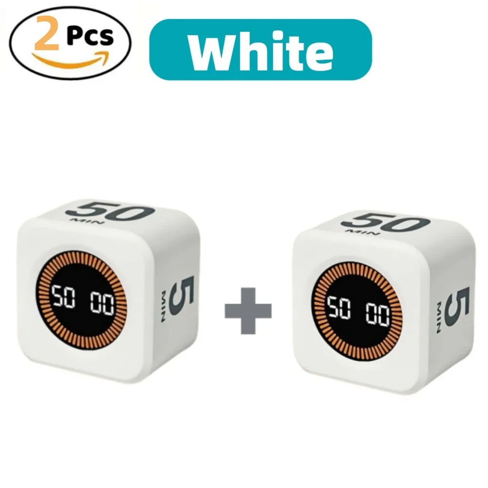 Pomodoro Timer LED Display Silent Eco Friendly Kitchen Timer