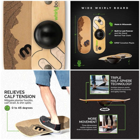 YTYIN Wide 360 Degree Standing Desk Balance Board Home Gym