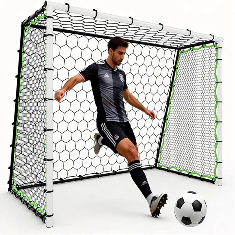 Soccer Goal Rebounder Trainer With Ground Stakes For Practice