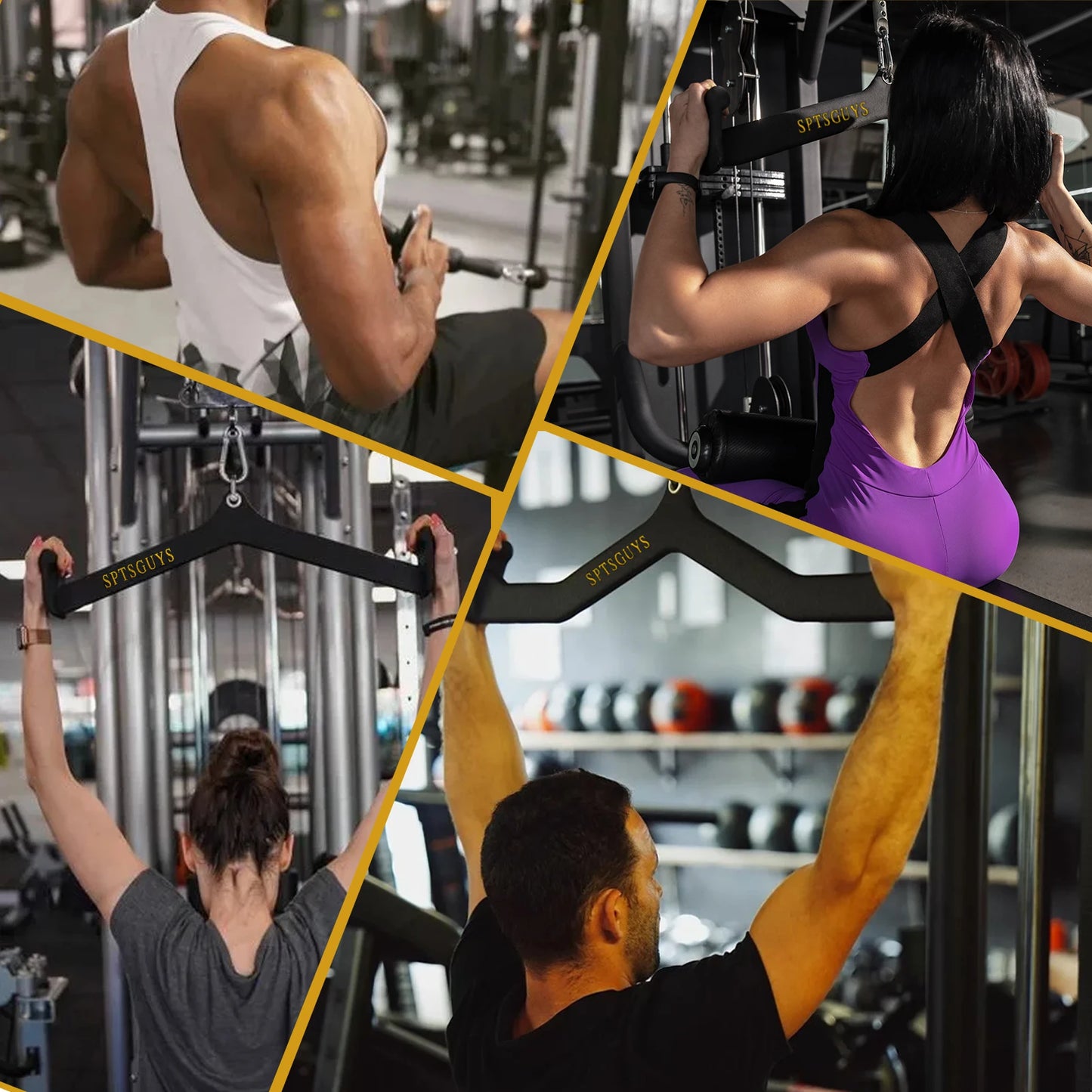 MARSAFIT Lat Pulldown Bar For Home Gym Cable Pulley System