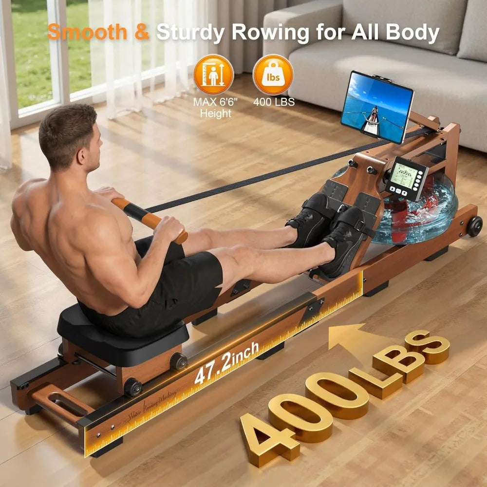 Water Resistance Rowing Machine for Full Body Cardio and Weight Loss