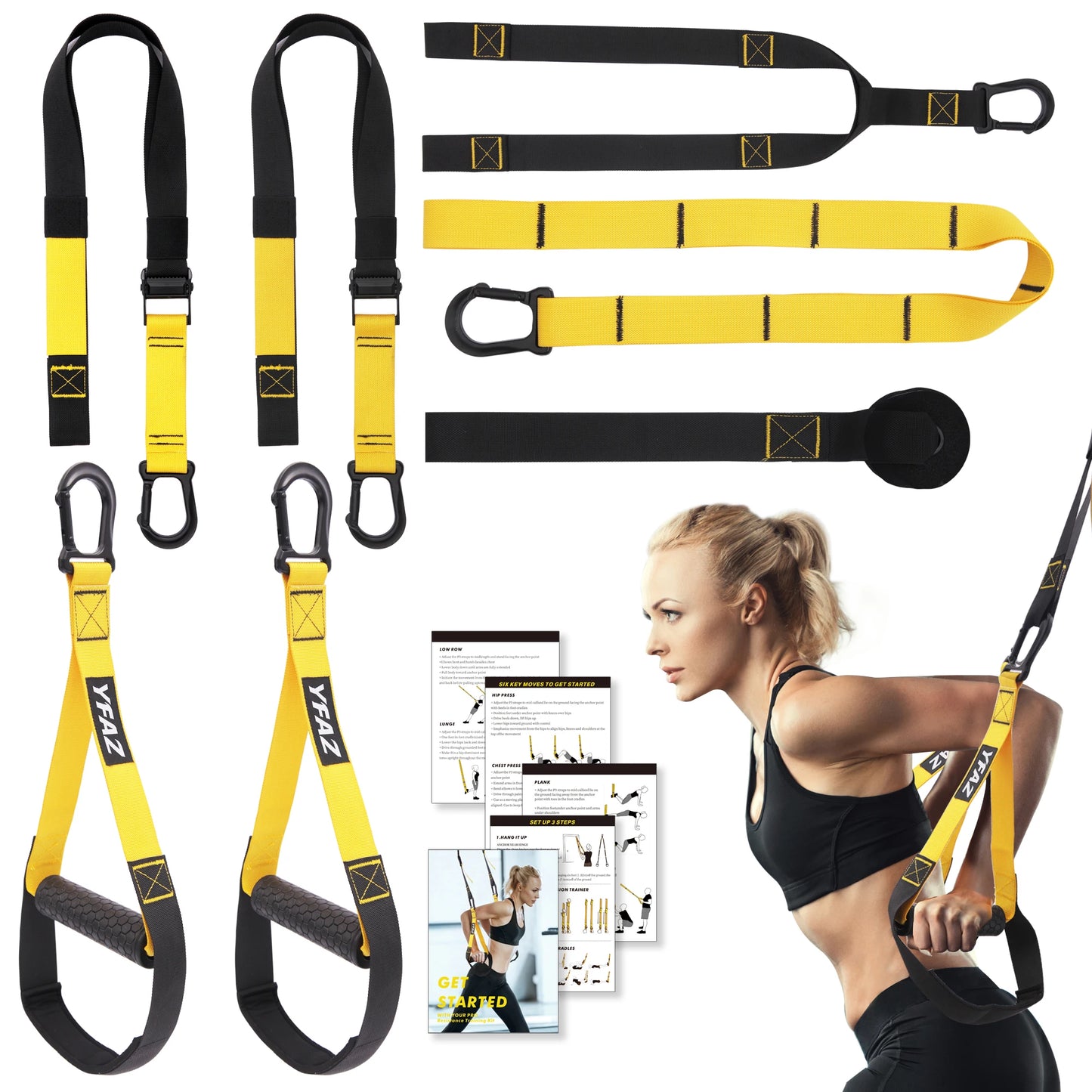 YFAZ Suspension Resistance Training Kit With Door Anchor