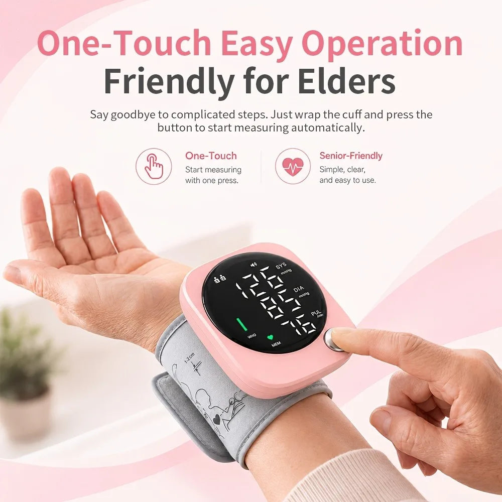 Jitesy Automatic Wrist Blood Pressure Monitor With Large LCD