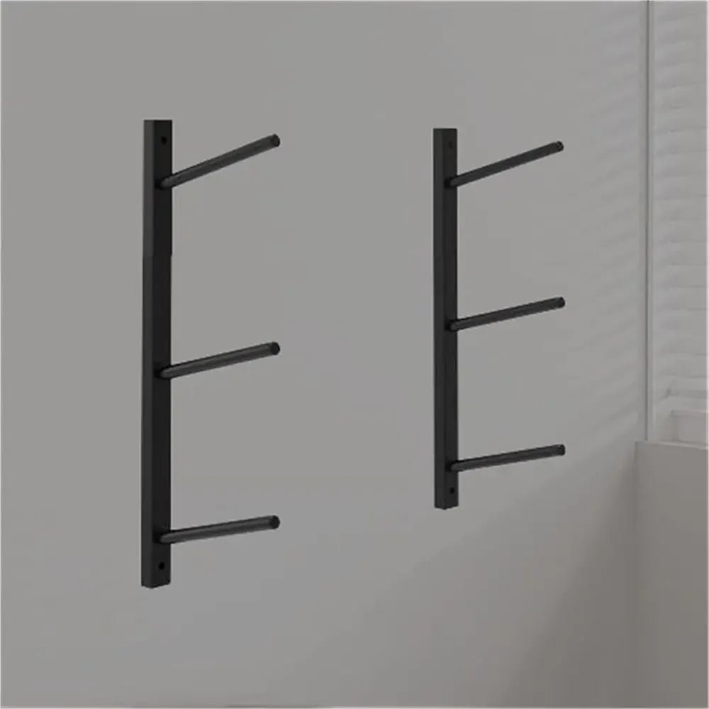 Lisanyj4102 Three Tier Wall Mounted Yoga Mat Storage Rack