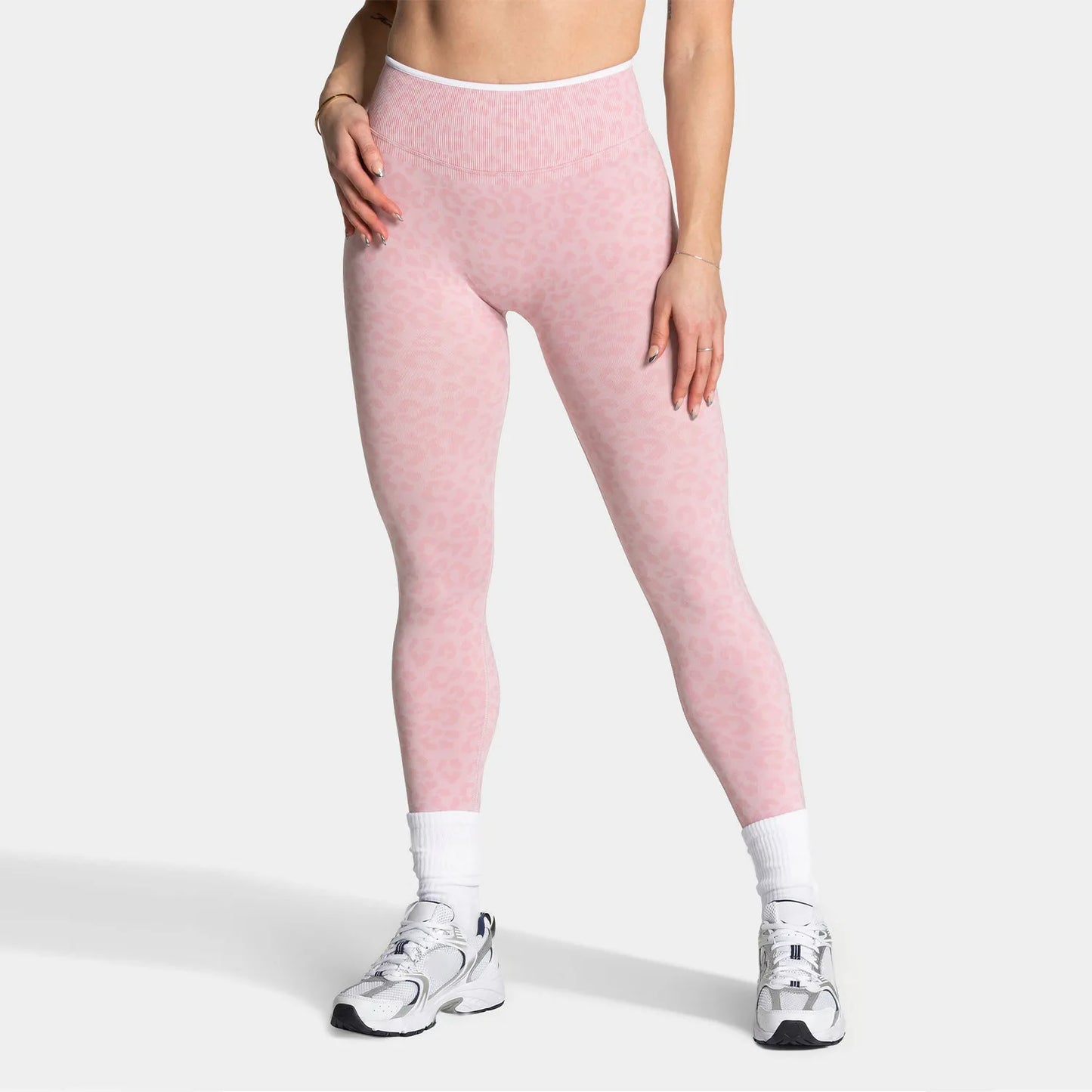 Everwanted Leopard Print Yoga Set Racerback Sports Bra High Waisted Leggings