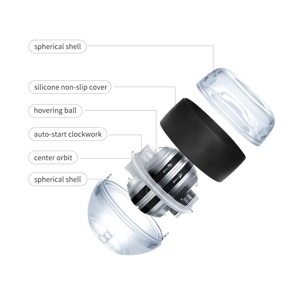 LED Wrist Power Trainer Ball Gyro Self-Starting Strengthener