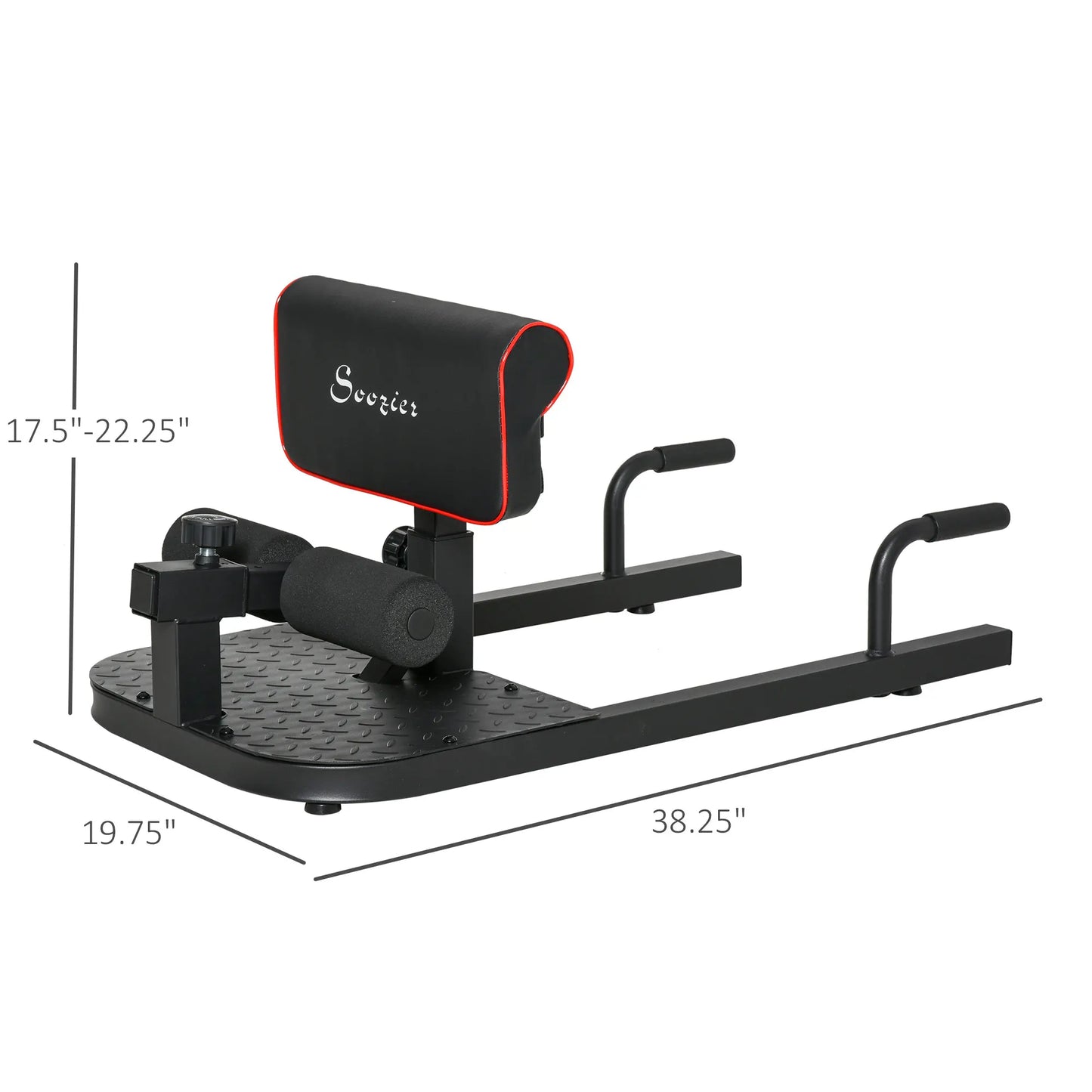 ThreeInOne Padded Push Up Sit Up Squat Fitness Machine Gym