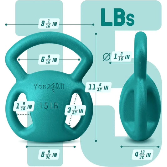 Yes4All Kettlebell For Strength Training With Wide Grip Handle Home Gym