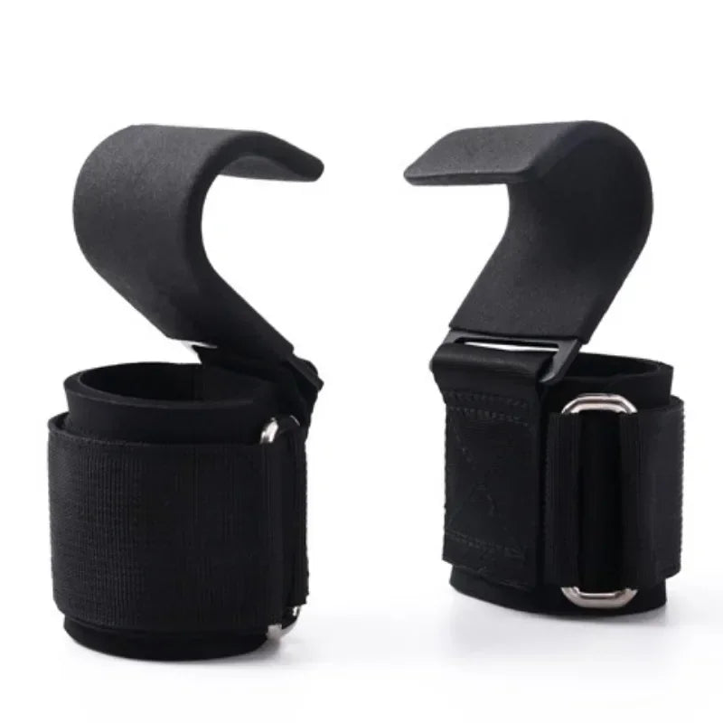 Non Slip Weight Lifting Hooks and Straps for Deadlifts