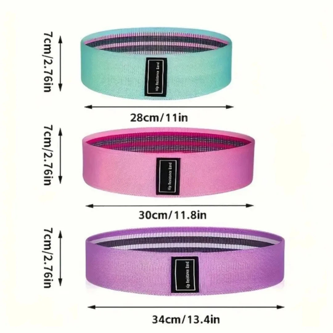 Elastic Resistance Bands For Yoga Pilates Hip And Home Workouts