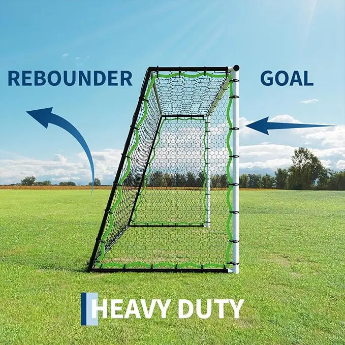 Soccer Goal Rebounder Trainer With Ground Stakes For Practice